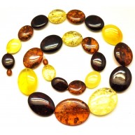  Baltic amber long necklace 90 g.