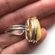 YELLOW Genuine Baltic Amber ADJUSTABLE Ring -